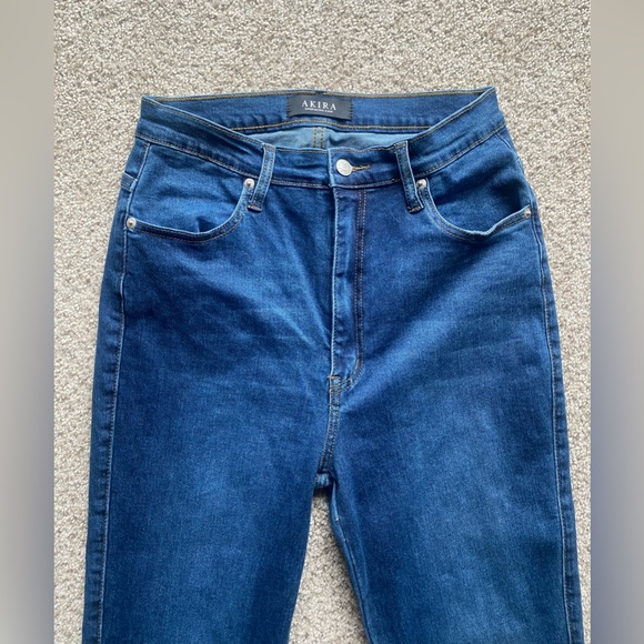 AKIRA High Waist Slim Fit Denim SZ 15 - Picture 3 of 8